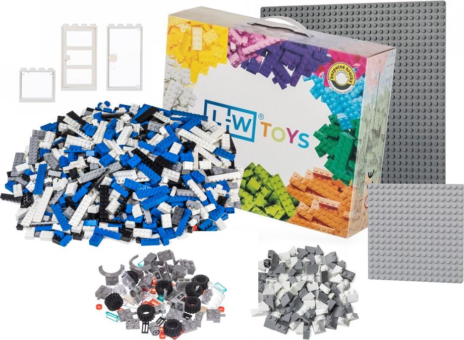LW Toys Stavebnice pro děti - Policejní základna střední - obrázek 1