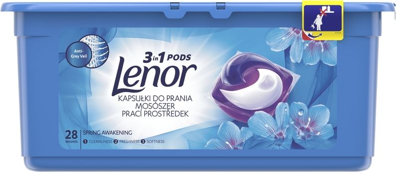 LENOR Spring Awakening 3v1 28 ks – kapsle na praní - obrázek 1