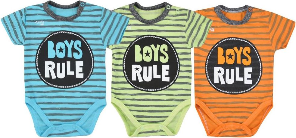 Kojenecké letní body Koala Boys Rule modré 86 (12-18m) - obrázek 2