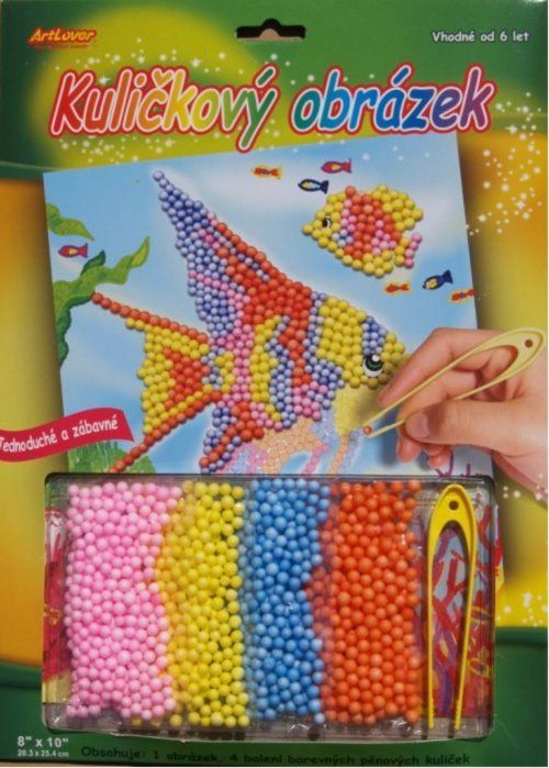 ARTLOVER Kuličkový obrázek: Rybičky - obrázek 1
