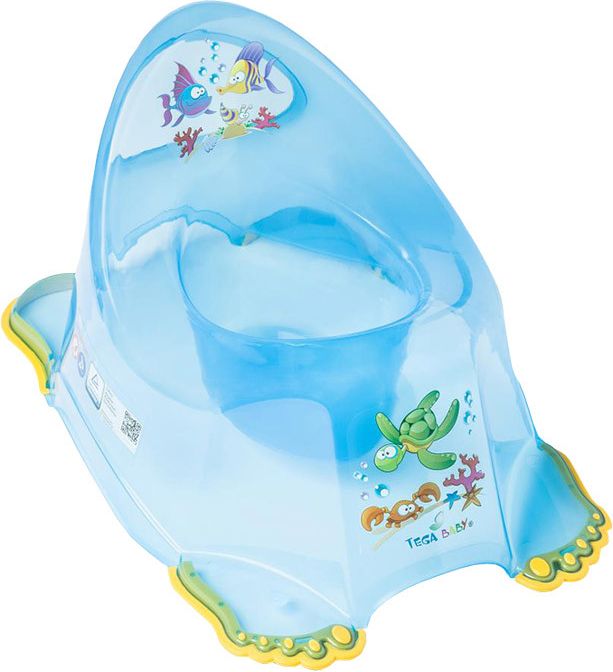 Nočník protiskluzový Tega Baby Aqua modrý - obrázek 1