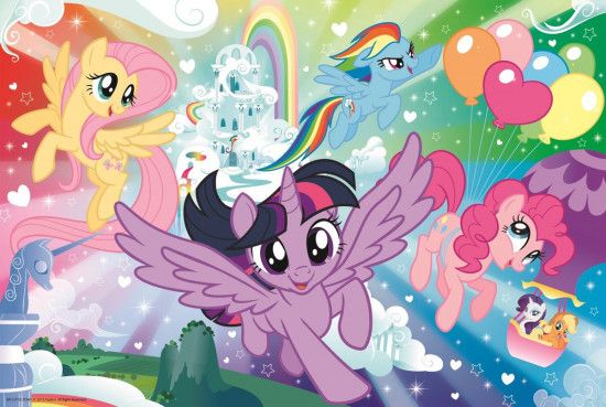 TREFL Puzzle My Little Pony: Země duhy 100 dílků - obrázek 1