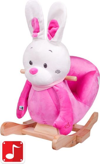 PLAYTO Houpací hračka PlayTo králíček růžová - obrázek 1