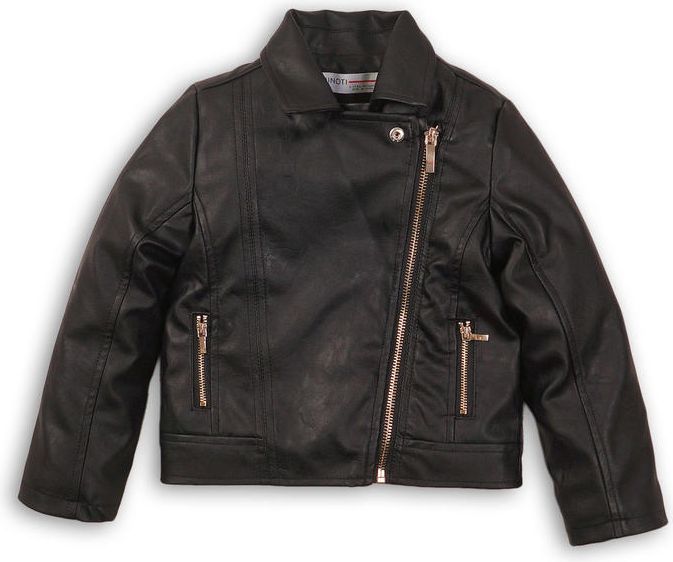 Minoti Bunda dívčí koženková Biker černá 122/128 - obrázek 1