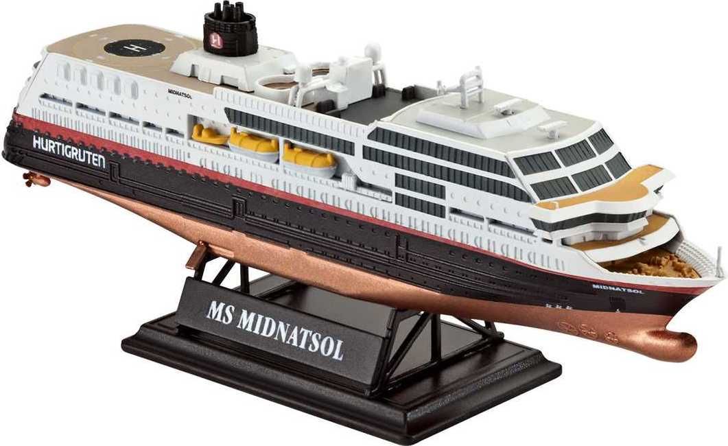 REVELL Gift-Set loď 05692 - 125 Years Hurtigruten TROLLFJORD & MIDNATSOL (1:1200) - obrázek 10