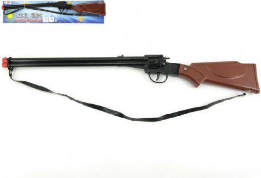 Pistole/Puška kapslovka kov/plast 65cm 8 ran - obrázek 1