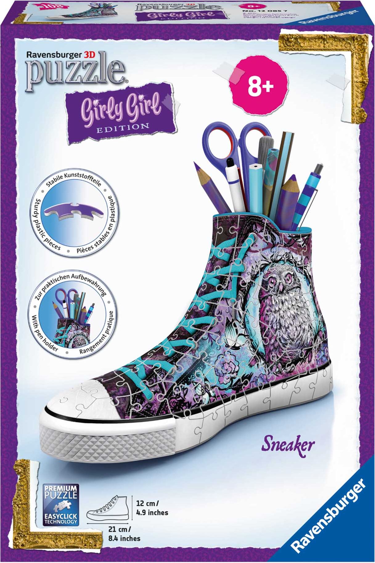 RAVENSBURGER Kecka - Zvířecí motiv 108 dílků 3D - obrázek 1
