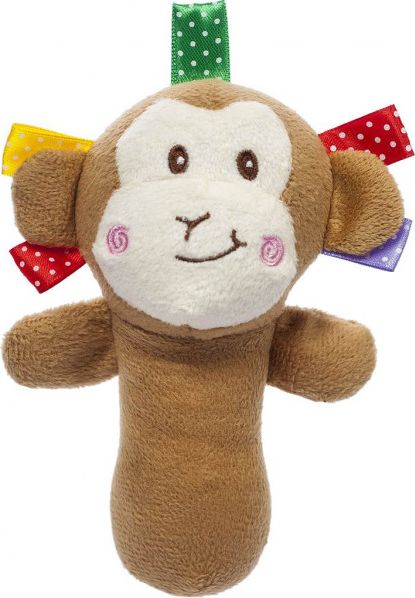 AKUKU Plyšová hračka s pískátkem Akuku opice - obrázek 1