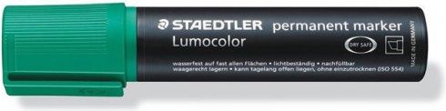 Permanentní popisovač "Lumocolor 388", zelená, 2-12 mm, klínový hrot, STAEDTLER - obrázek 1