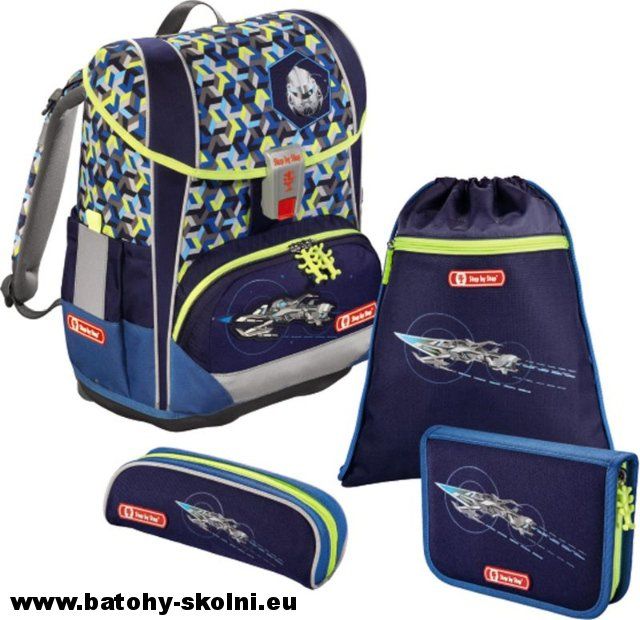 Školní aktovka Hama 4 dílný set Step by Step Light 2 Vesmírný pirát - Doprava Zdarma - obrázek 2