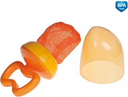 Krmící síťka na ovoce Canpol babies oranžová - obrázek 1