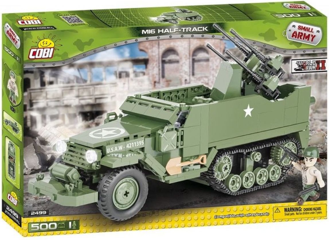 Cobi Malá armáda 2499 II WW Kolopásové vozidlo M16 - obrázek 1