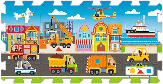 Trefl puzzle vzdělávací 60754 Cars dopravní a pracovní prostředky 8 ks - obrázek 1