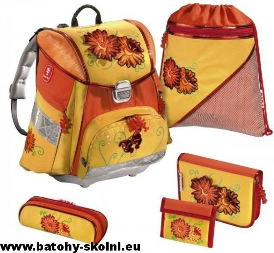 Školní aktovka Hama set Step by Step Květiny - Doprava Zdarma - obrázek 1