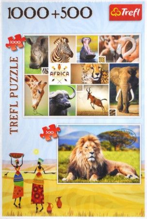 TREFL Puzzle Safari 1000 + 500 dílků - obrázek 1