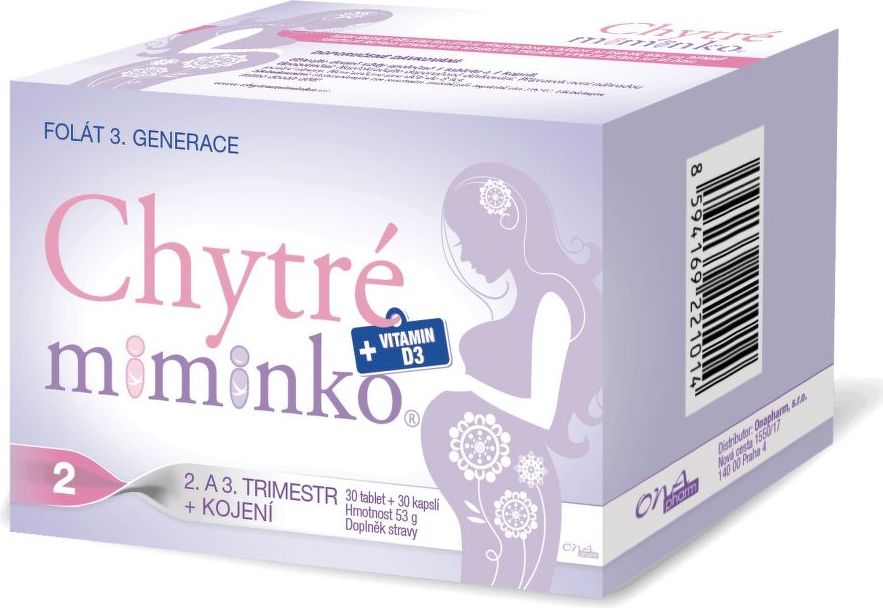 Chytré miminko methylfolát 2 s DHA tbl.60+cps.60 - obrázek 1