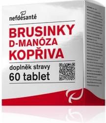 Nefdesanté Brusinky D-Manóza Kopřiva 60 tablet - obrázek 1