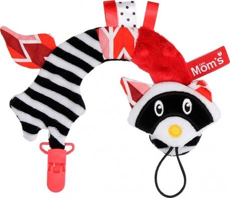 Hencz Toys Řetízek na dudlík ShopHop - červený - obrázek 1