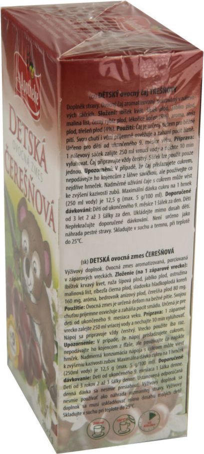 Apotheke Dětský ovocný čaj třešňový 20x2g - obrázek 2