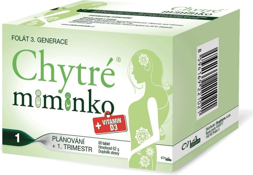 Chytré miminko methylfolát 1 tbl.60 - obrázek 2