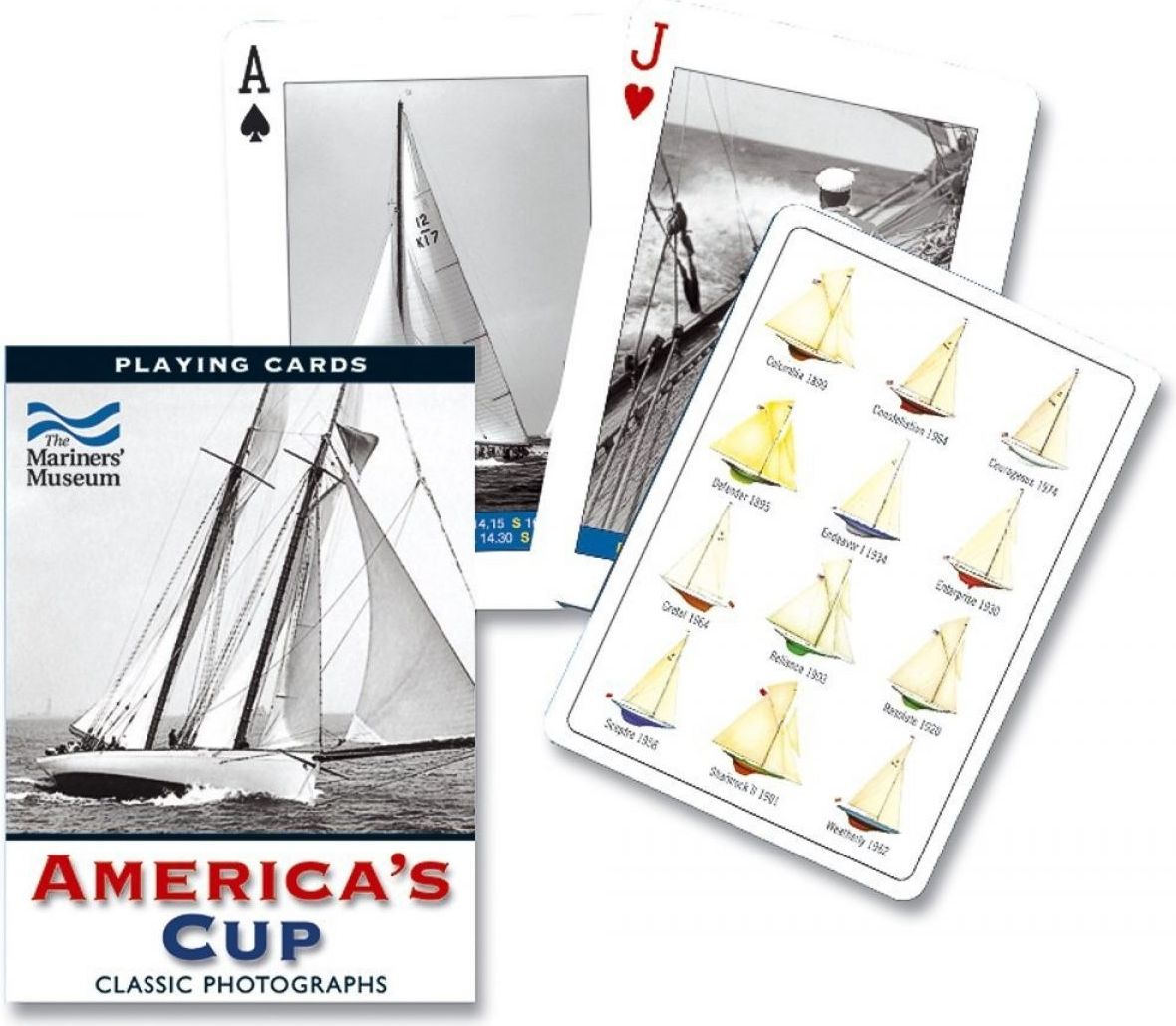 Piatnik Karty Poker Plachetnice America s Cup - obrázek 1