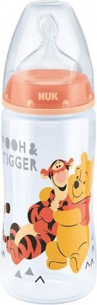 Kojenecká láhev NUK Medvídek Pú 300 ml oranžová, Oranžová - obrázek 1