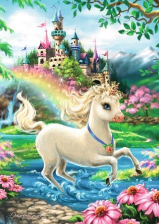 RAVENSBURGER Puzzle Zámek jednorožce 35 dílků - obrázek 1