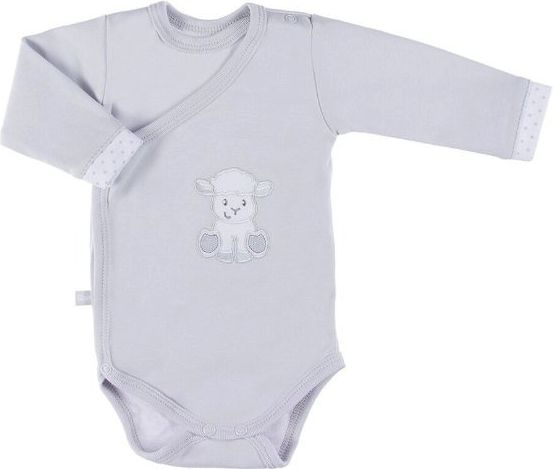 Kojenecké zavinovací body, Ewa, šedé s ovečkou, Newborn, velikost 62 - obrázek 1