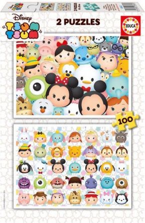 EDUCA Puzzle Tsum Tsum 2x100 dílků - obrázek 1