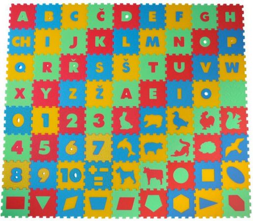 Malý Génius 200200 Pěnový koberec 72 mix 4 barev 8mm - obrázek 1