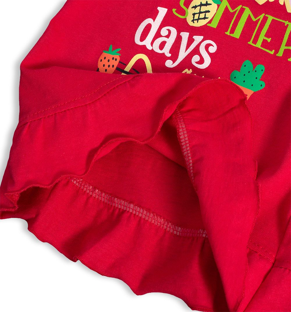 Dívčí tričko KNOT SO BAD HOLIDAYS červené Velikost: 74 - obrázek 3