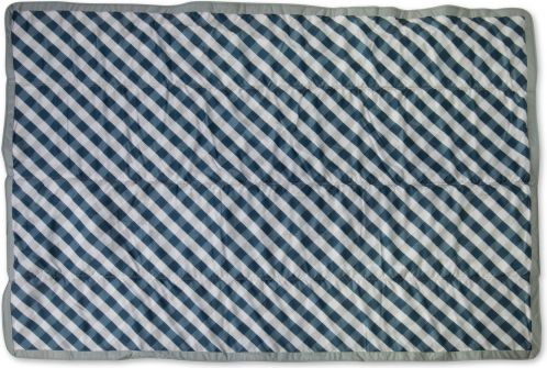 Little Unicorn Hrací deka outdoorová 150x210cm Navy Gingham - obrázek 1