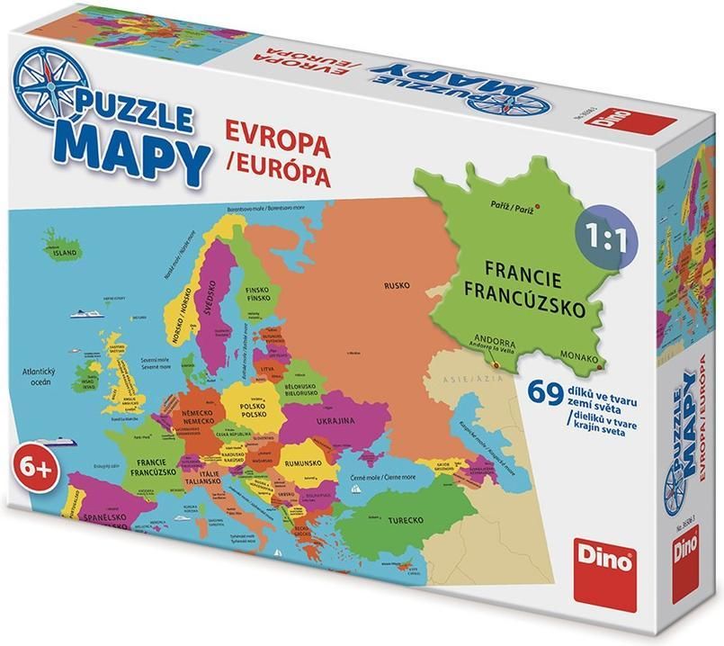 PUZZLE Mapy Evropa NOVÉ - obrázek 1