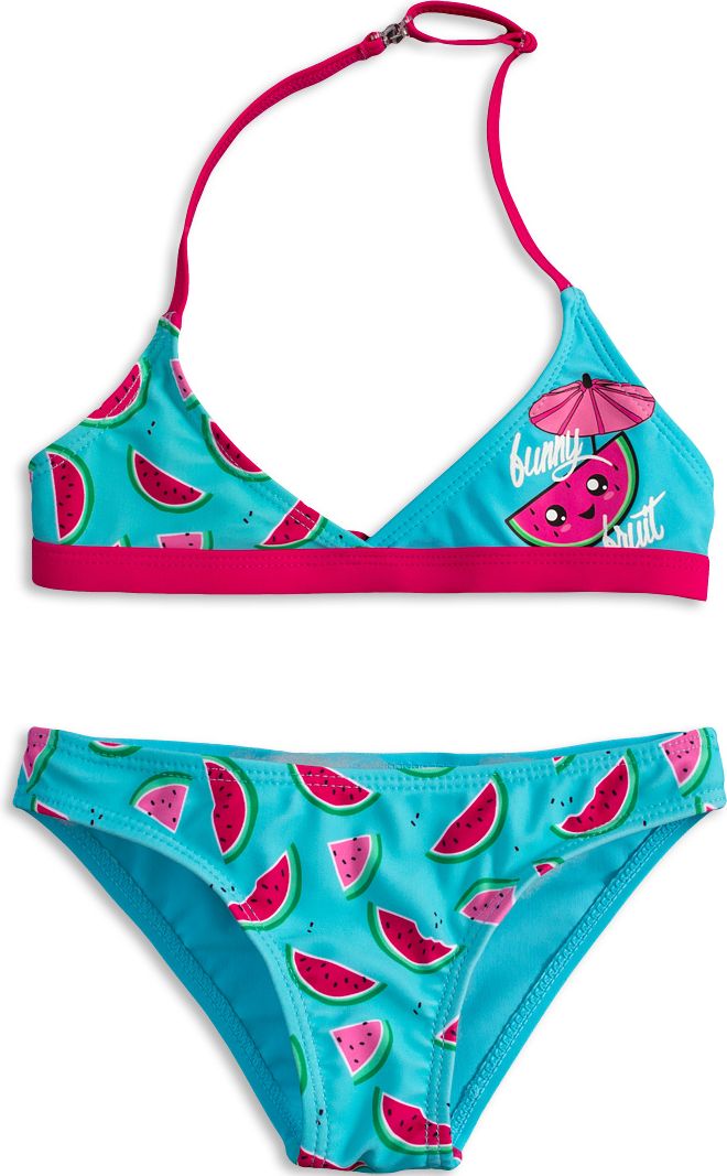Dívčí plavky KNOT SO BAD FUNNY FRUIT růžové Velikost: 122-128 - obrázek 1