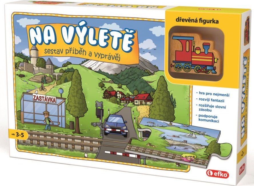 EFKO Vyprávěcí puzzle Na výletě 9 dílků - obrázek 1