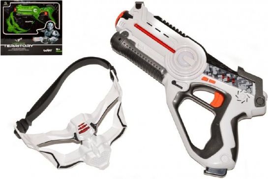 Territory laser game - single set (1 pistole, 1 maska) plast asst 2 barvy - obrázek 1