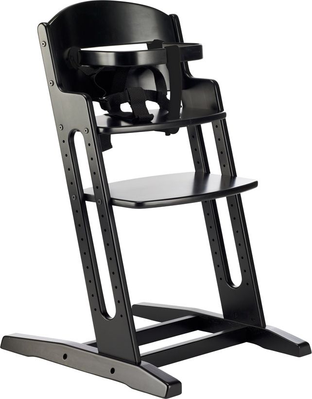 BABYDAN Dřevěná jídelní židlička DanChair, black - obrázek 1