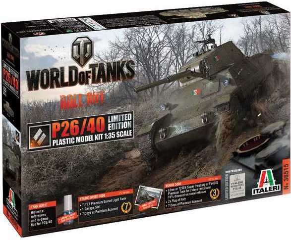 ITALERI Model Kit World of Tanks Limited Edition 36515 - P26/40 (1:35) - obrázek 1