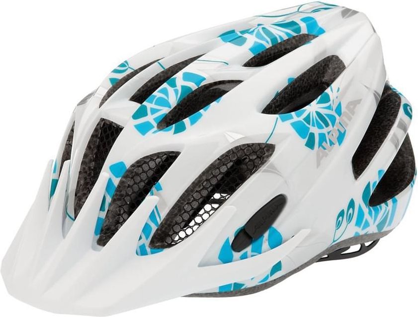 Dětská cyklistická helma Alpina FB Junior 2.0 - white/cyan/silver 50-55 - obrázek 1
