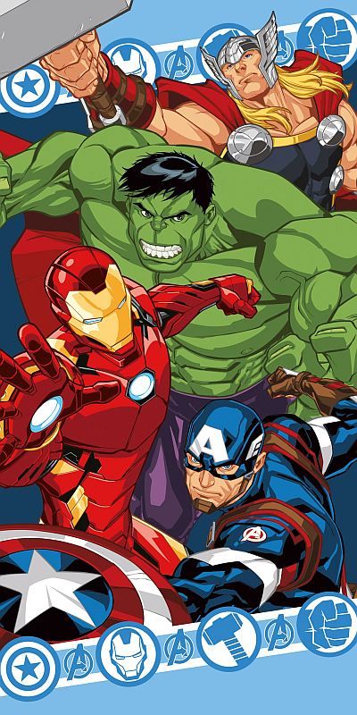 FARO Osuška Avengers hrdinové 100% Bavlna Froté 70/140 cm - obrázek 1