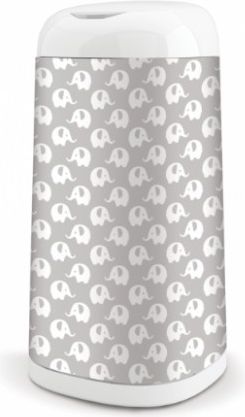 Angelcare Koš na použité plenky Dress Up + 1 vložka do koše - Sloni šedí - obrázek 1