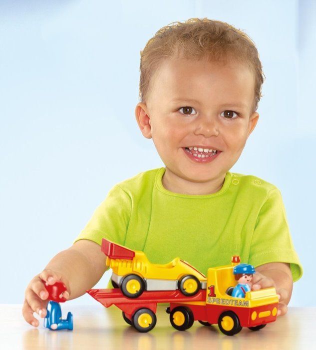PLAYMOBIL Závodní auto s přívěsem pro přepravu (1.2.3) 6761 - obrázek 2
