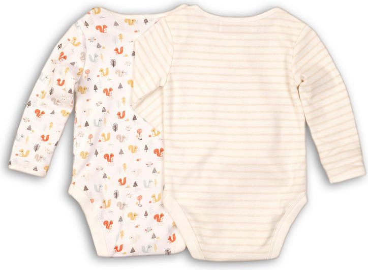Minoti Body kojenecké 2pack bílá 50 - obrázek 3