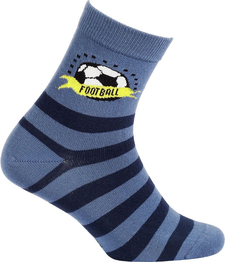 Chlapecké vzorované ponožky GATTA FOOTBALL modré Velikost: 36-38 - obrázek 2