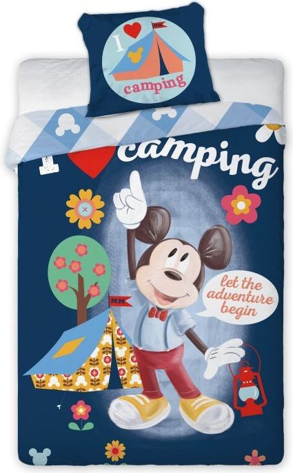FARO Povlečení Mickey camping Bavlna 140/200, 70/90 cm - obrázek 1
