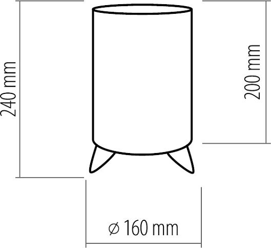 STOLNÍ LAMPA RELAX COLOR ČERVENÁ - obrázek 2