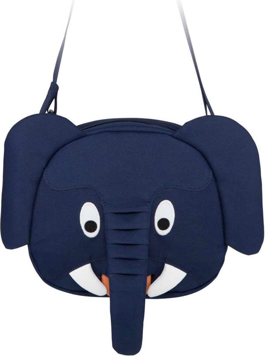 Affenzahn Messenger Bag Emil Elephant - blue uni - obrázek 1