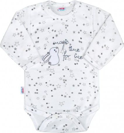 Kojenecké body New Baby Magic Star šedé, Šedá, 74 (6-9m) - obrázek 1
