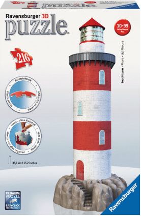 RAVENSBURGER 3D puzzle Maják v příboji 216 dílků - obrázek 1