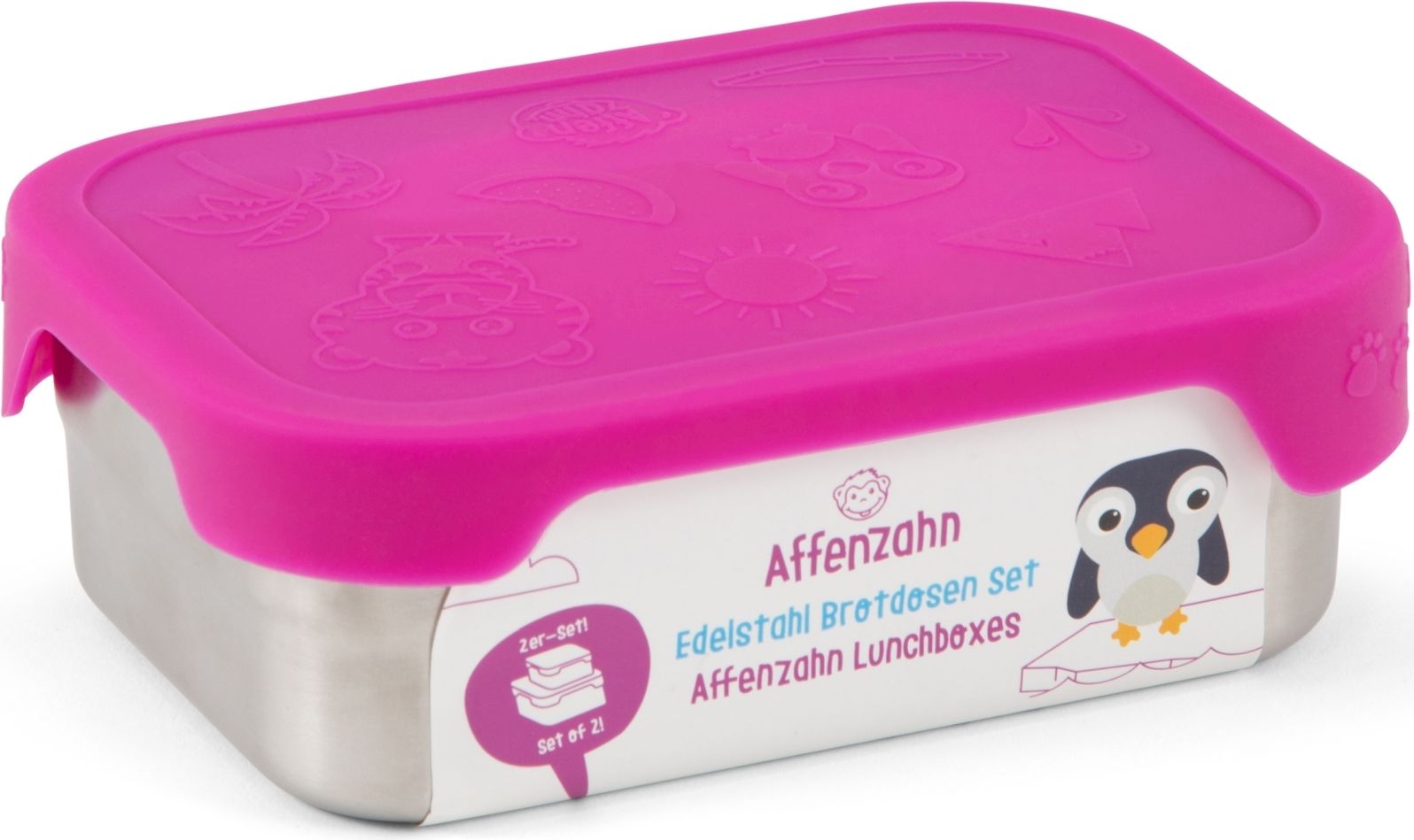 Affenzahn Lunchbox - purple uni - obrázek 1